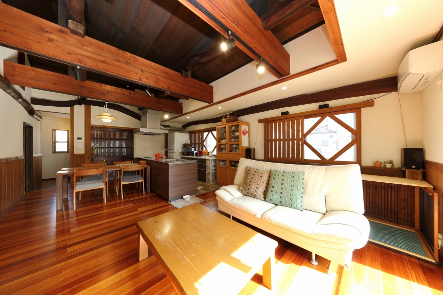 千葉県佐倉市のT様邸　平屋大空間・古材の家